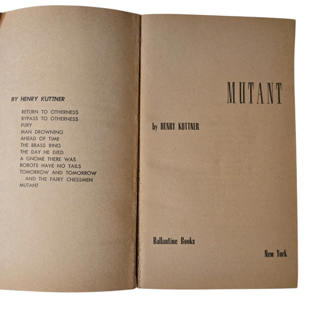 VTG 1953 Henry Kuttner‎ Mutant Science Fiction Novel Ballantine Books Paperback